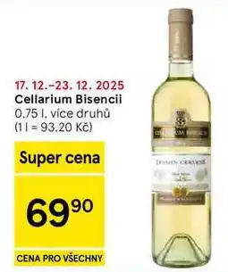 Tesco Cellarium Bisencii, 0.75 l nabídka