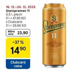 Tesco Staropramen 11, 0,5 l nabídka