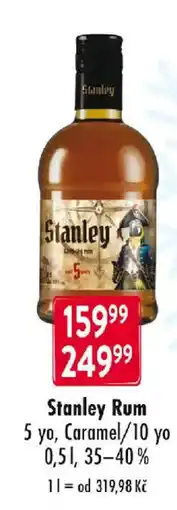 Qanto Stanley Rum 5 yo, Caramel/10 yo 35-40% nabídka