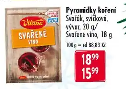 Qanto Vitana Pyramidky koření Svařák, svíčková, vývar nabídka