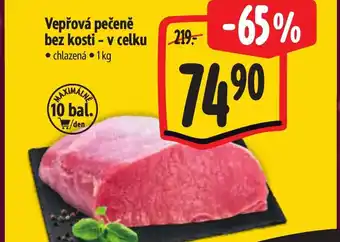 Vepřová pečeně bez kosti - v celku