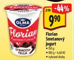 Albert Olma Florian Smetanový jogurt nabídka