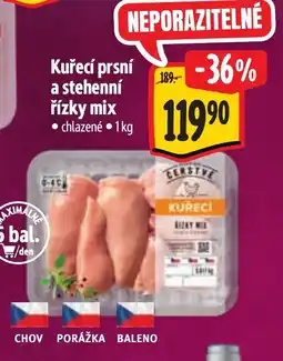 Albert Kuřecí prsní a stehenní rizky mix nabídka