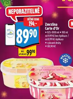 Albert Zmrzlina Carte d'Or nabídka
