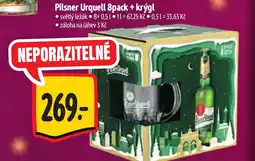 Albert Pilsner Urquell 8pack + krýgl nabídka