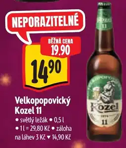 Albert Velkopopovický Kozel 11 nabídka