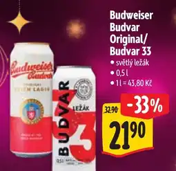 Albert Budweiser Budvar Original/ Budvar 33 nabídka