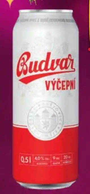 Albert Budvar Výčepní nabídka