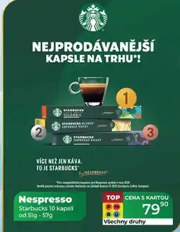 Tamda Foods Nespresso Starbucks 10 kapslí od 51g - 57g nabídka