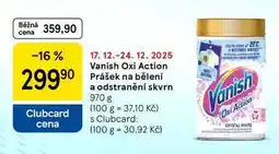Tesco Vanish Oxi Action Prášek na bělení a odstranění skvrn, 970 g nabídka