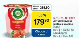 Tesco Air Wick Svíčka jablko a skořice, 220 g nabídka