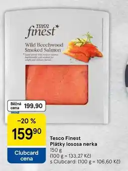 Tesco Tesco Finest Plátky lososa nerka, 150 g nabídka