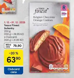 Tesco Tesco Finest Sušenky, 200 g nabídka