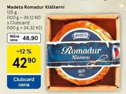 Tesco Madeta Romadur Klášterní, 125 g nabídka