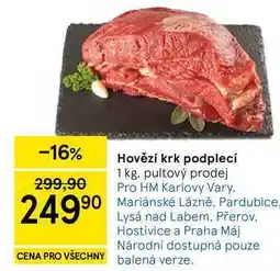 Tesco Hovězí krk podplecí, 1 kg nabídka