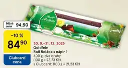 Tesco Goldfein Roll Roláda s náplní, 400 g nabídka