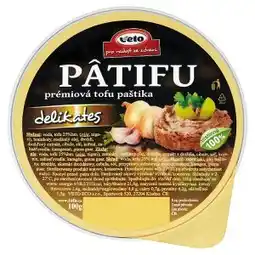 Tesco Veto Pâtifu Prémiová tofu paštika delikates 100g nabídka