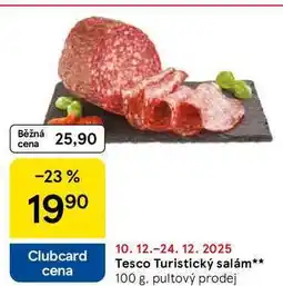 Tesco Tesco Turistický salám, 100 g nabídka