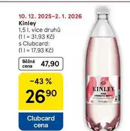 Tesco Kinley, 1,5 l nabídka