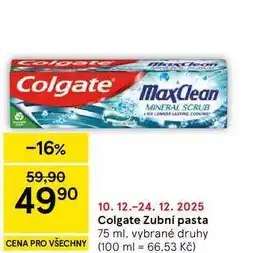 Tesco Colgate Zubní pasta, 75 ml, vybrané druhy nabídka