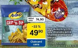 Tesco Aviko Grip'n Dip Hranolky extra křupavé bramborové lodičky, 600 g nabídka