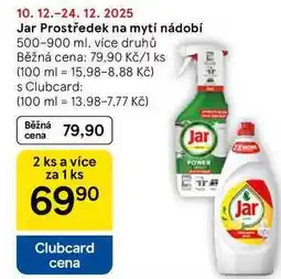 Tesco Jar Prostředek na mytí nádobí, 500-900 ml nabídka
