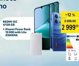 Tesco REDMI 15C 4/128 GB + Xiaomi Power Bank 10 000 mAh Lite ZDARMA nabídka