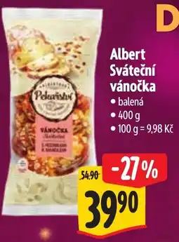 Albert Albert Sváteční vánočka nabídka