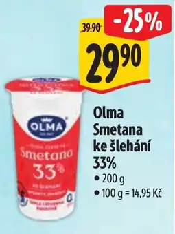 Albert Olma Smetana ke šlehání 33% nabídka