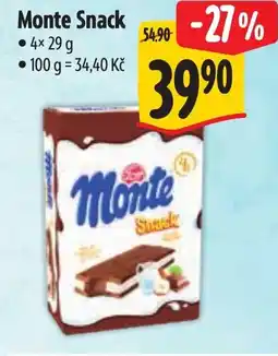 Albert Monte Snack nabídka