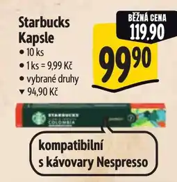 Albert Starbucks Kapsle nabídka