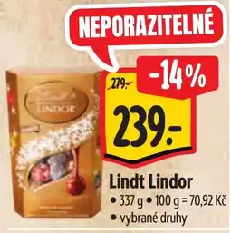 Albert Lindt Lindor nabídka