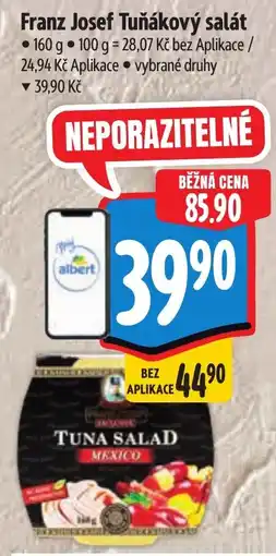 Albert Franz Josef Tuňákový salát nabídka