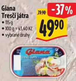 Albert Giana Tresčí játra nabídka