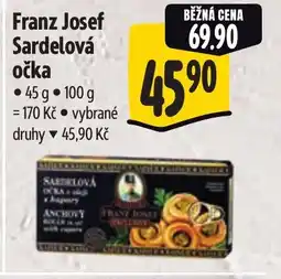 Albert Franz Josef Sardelová očka nabídka