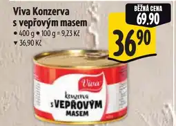 Albert Viva Konzerva s vepřovým masem nabídka