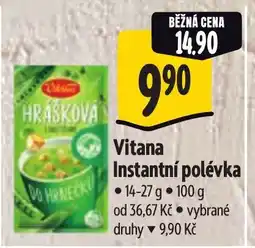 Albert Vitana Instantní polévka nabídka