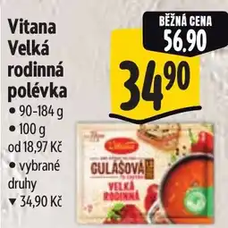 Albert Vitana Velká rodinná polévka nabídka