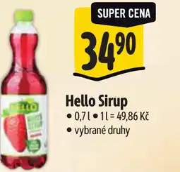 Albert Hello Sirup nabídka