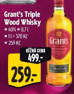 Albert Grant's Triple Wood Whisky nabídka