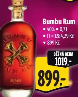 Albert Bumbu Rum nabídka