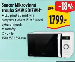 Albert Sencor Mikrovlnná trouba SMW 5017WH nabídka