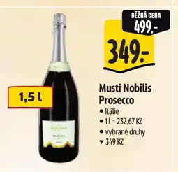 Albert Musti Nobilis Prosecco nabídka
