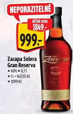 Albert Zacapa Solera Gran Reserva nabídka