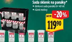 Albert Sada sklenic na panáky nabídka