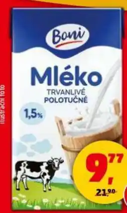 Penny Market Trvanlivé mléko boni polotučné nabídka