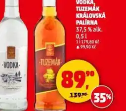 Penny Market Vodka, tuzemák královská palírna 37,5% alk. nabídka