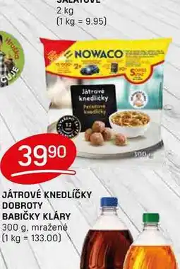 Flop JÁTROVÉ KNEDLÍČKY DOBROTY BABIČKY KLÁRY 300 g, mražené nabídka