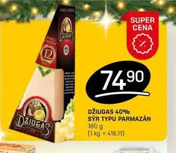 Flop DŽIUGAS 40% SÝR TYPU PARMAZÁN 180 g nabídka