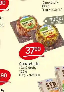 Flop ČERSTVÝ SÝR různé druhy 100 g nabídka